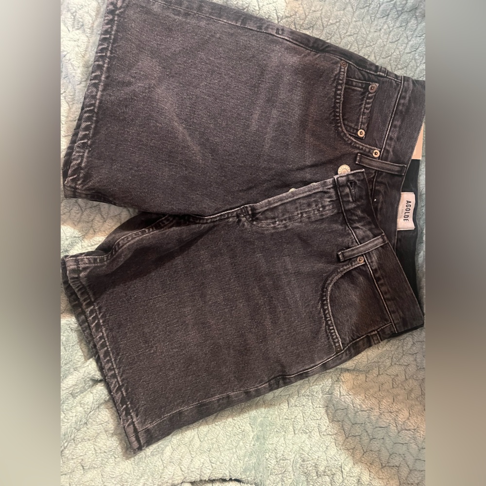 Agolde Dark Wash Denim shorts